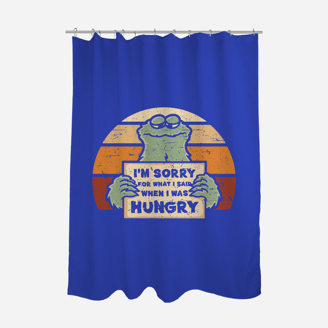 Hangry Monster-None-Polyester-Shower Curtain-retrodivision
