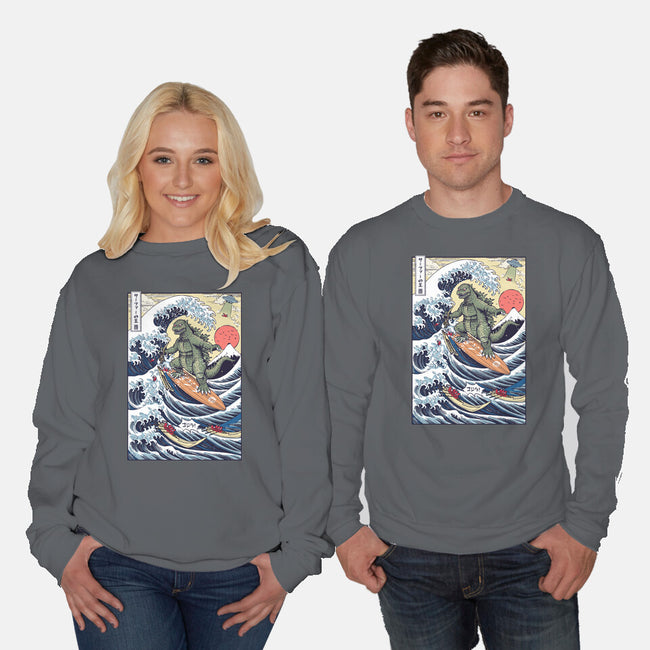 King Of Surfers-Unisex-Crew Neck-Sweatshirt-Arinesart