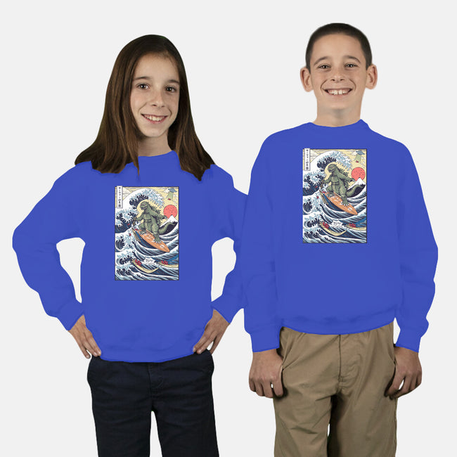 King Of Surfers-Youth-Crew Neck-Sweatshirt-Arinesart