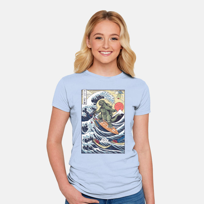 King Of Surfers-Womens-Fitted-Tee-Arinesart