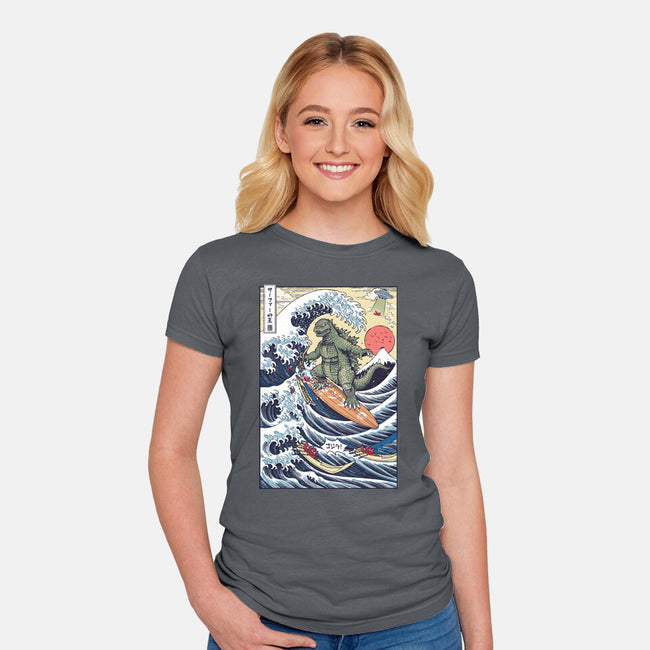 King Of Surfers-Womens-Fitted-Tee-Arinesart