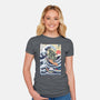 King Of Surfers-Womens-Fitted-Tee-Arinesart