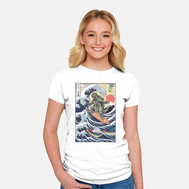 King Of Surfers-Womens-Fitted-Tee-Arinesart