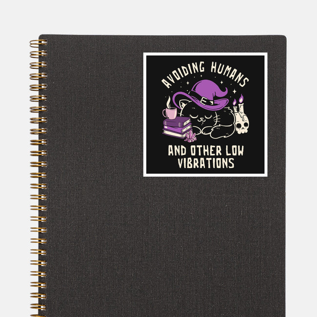 Avoiding Humans And Other Low Vibrations-None-Glossy-Sticker-koalastudio