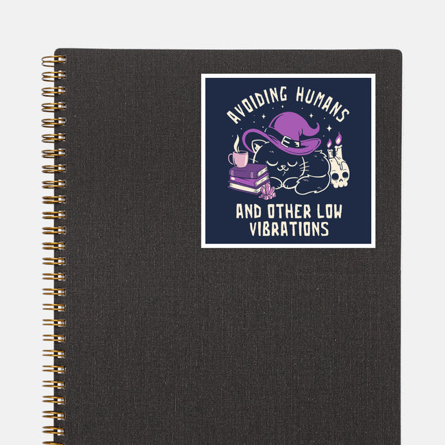 Avoiding Humans And Other Low Vibrations-None-Glossy-Sticker-koalastudio