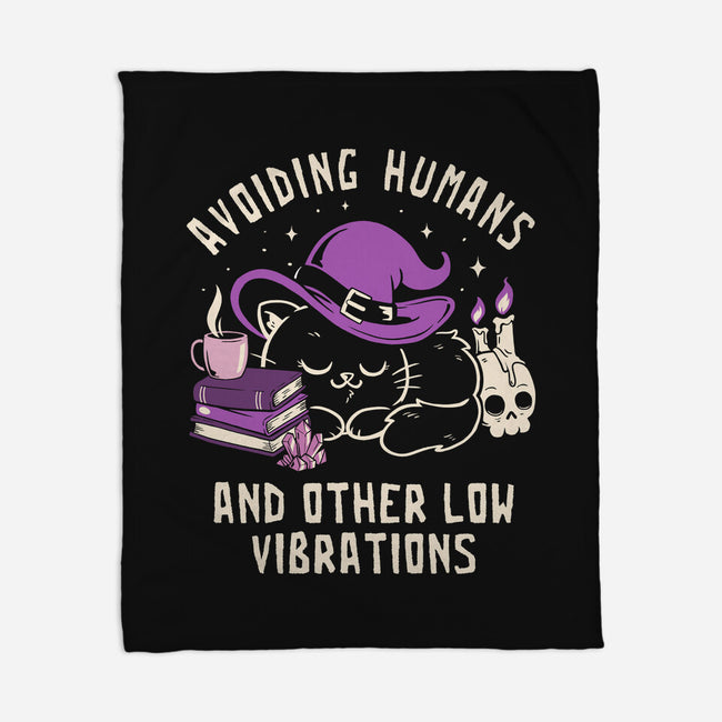 Avoiding Humans And Other Low Vibrations-None-Fleece-Blanket-koalastudio
