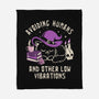 Avoiding Humans And Other Low Vibrations-None-Fleece-Blanket-koalastudio