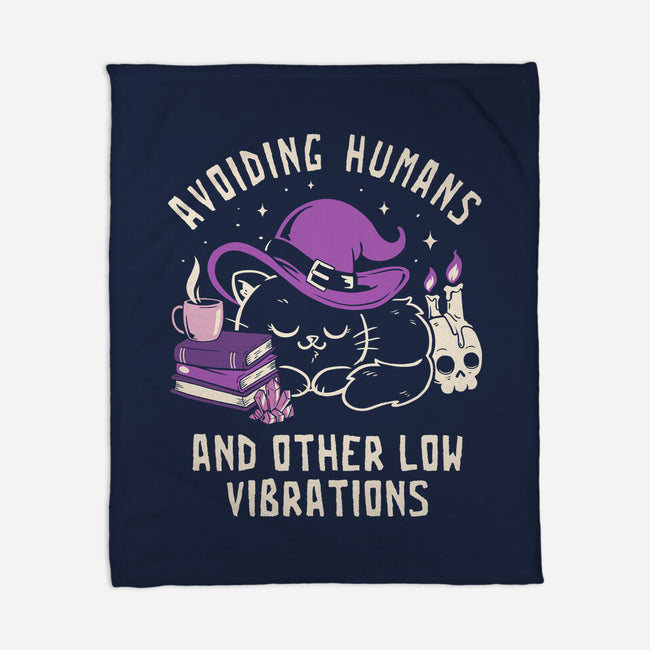 Avoiding Humans And Other Low Vibrations-None-Fleece-Blanket-koalastudio