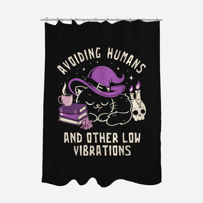 Avoiding Humans And Other Low Vibrations-None-Polyester-Shower Curtain-koalastudio