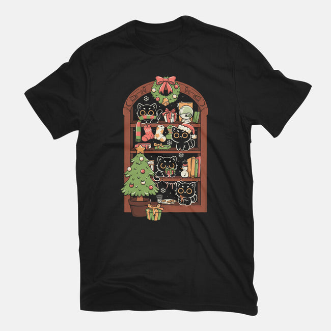 Holiday Cats-Mens-Heavyweight-Tee-koalastudio