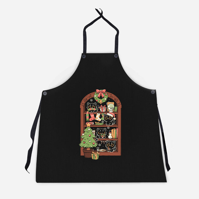 Holiday Cats-Unisex-Kitchen-Apron-koalastudio
