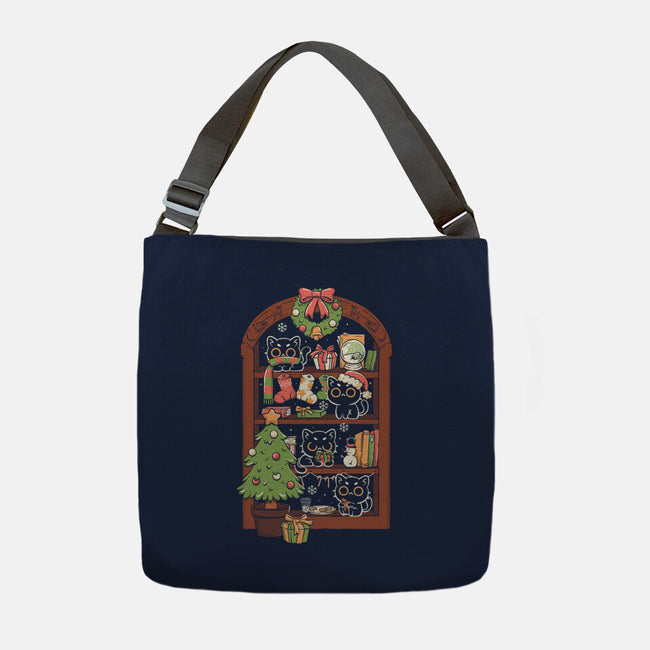 Holiday Cats-None-Adjustable Tote-Bag-koalastudio