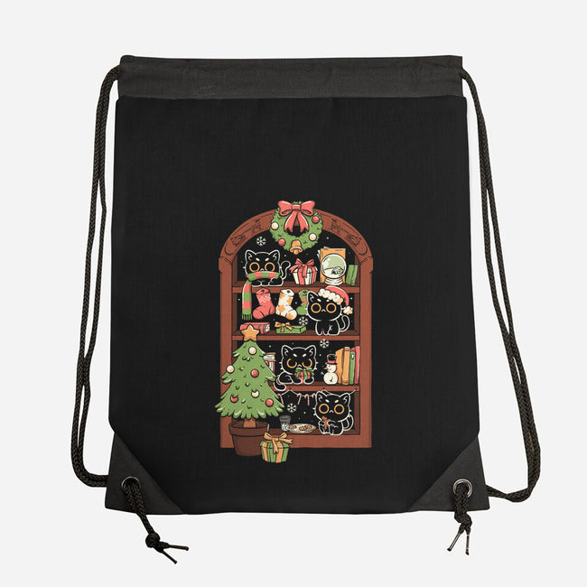 Holiday Cats-None-Drawstring-Bag-koalastudio