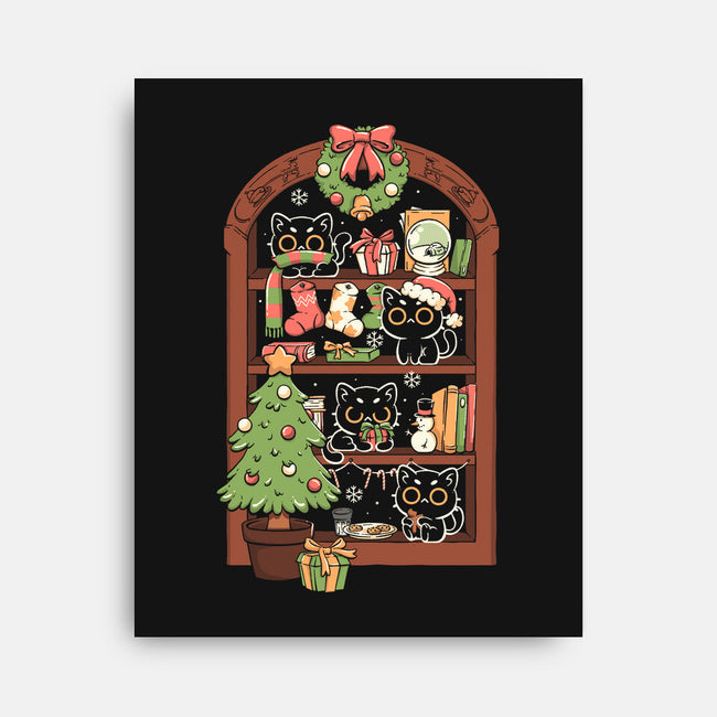 Holiday Cats-None-Stretched-Canvas-koalastudio