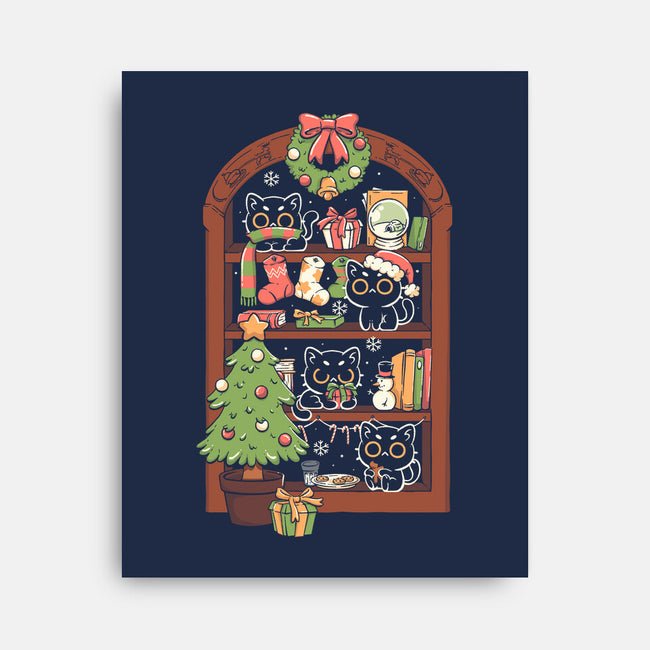 Holiday Cats-None-Stretched-Canvas-koalastudio