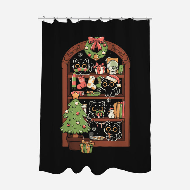 Holiday Cats-None-Polyester-Shower Curtain-koalastudio