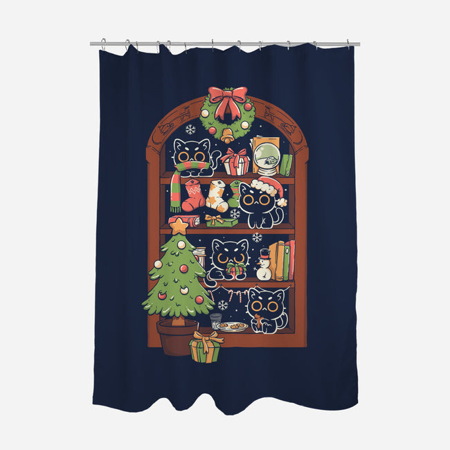 Holiday Cats-None-Polyester-Shower Curtain-koalastudio