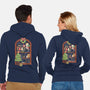 Holiday Cats-Unisex-Zip-Up-Sweatshirt-koalastudio