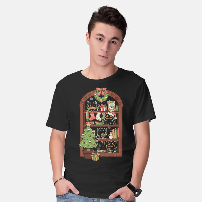 Holiday Cats-Mens-Basic-Tee-koalastudio