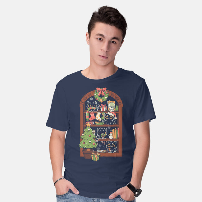 Holiday Cats-Mens-Basic-Tee-koalastudio
