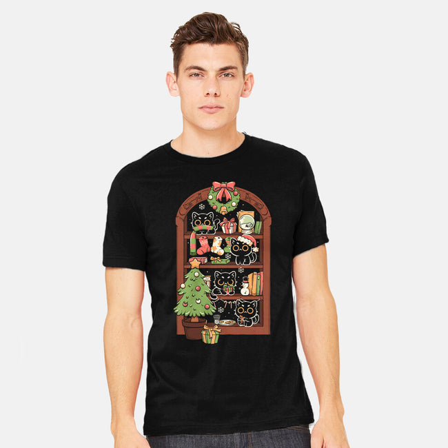 Holiday Cats-Mens-Heavyweight-Tee-koalastudio