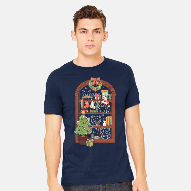 Holiday Cats-Mens-Heavyweight-Tee-koalastudio