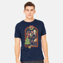 Holiday Cats-Mens-Heavyweight-Tee-koalastudio