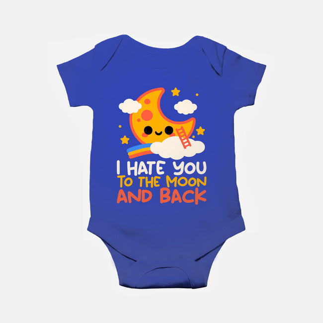 Hate You To The Moon And Back-Baby-Basic-Onesie-NemiMakeit