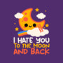 Hate You To The Moon And Back-None-Glossy-Sticker-NemiMakeit