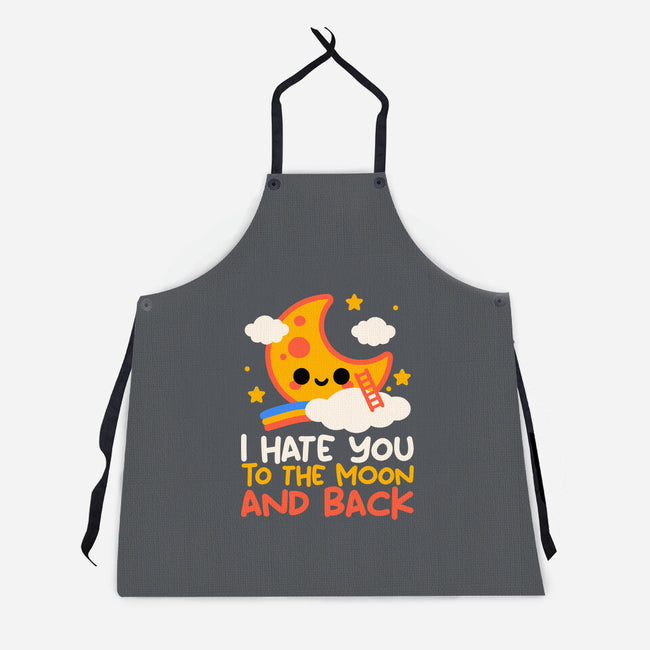 Hate You To The Moon And Back-Unisex-Kitchen-Apron-NemiMakeit