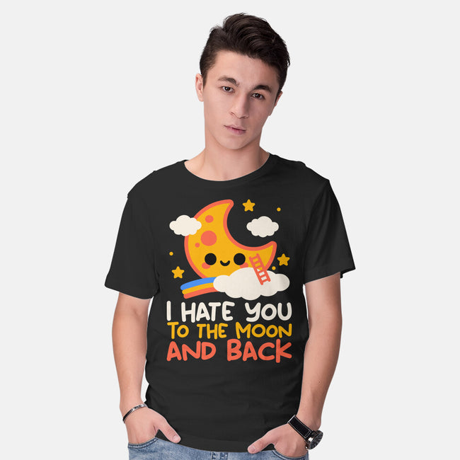 Hate You To The Moon And Back-Mens-Basic-Tee-NemiMakeit