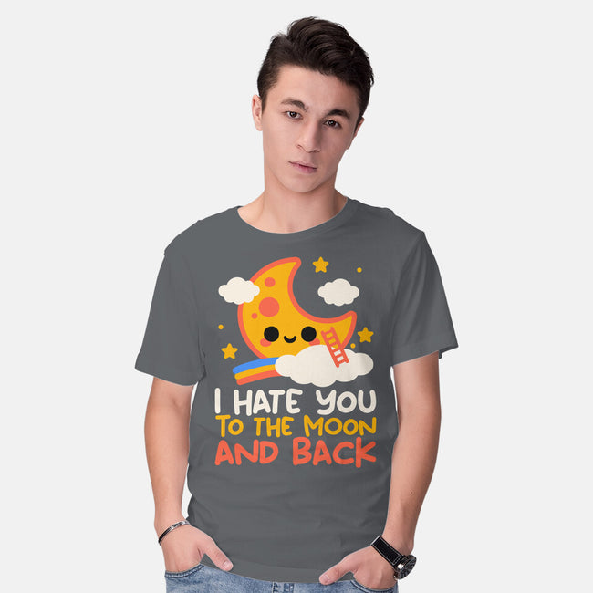 Hate You To The Moon And Back-Mens-Basic-Tee-NemiMakeit