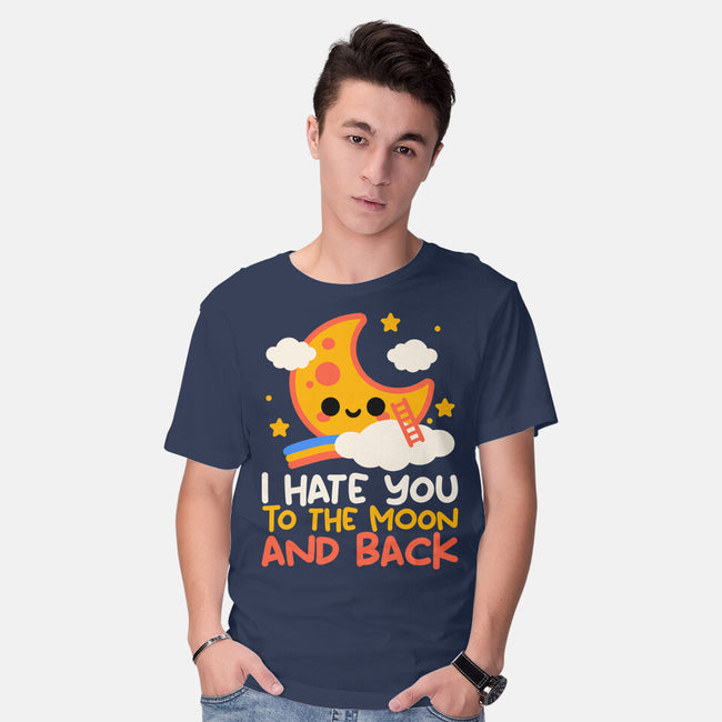 Hate You To The Moon And Back-Mens-Basic-Tee-NemiMakeit