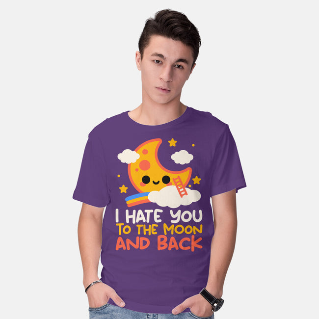 Hate You To The Moon And Back-Mens-Basic-Tee-NemiMakeit