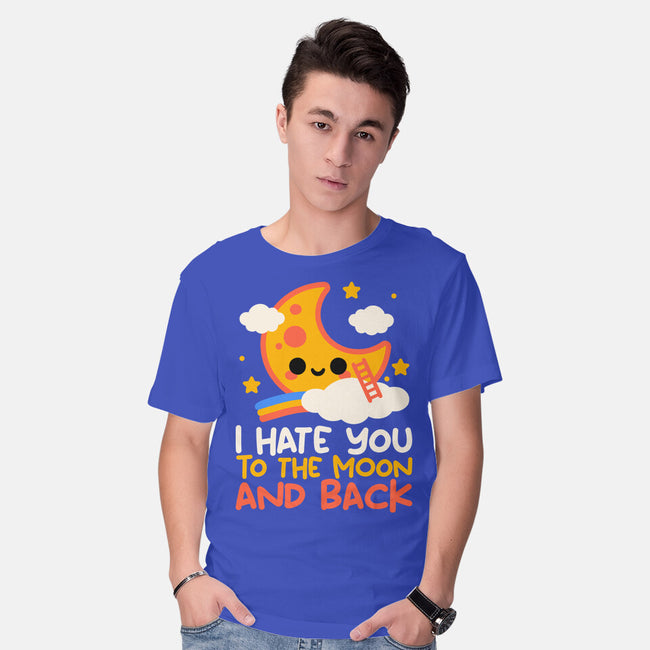Hate You To The Moon And Back-Mens-Basic-Tee-NemiMakeit