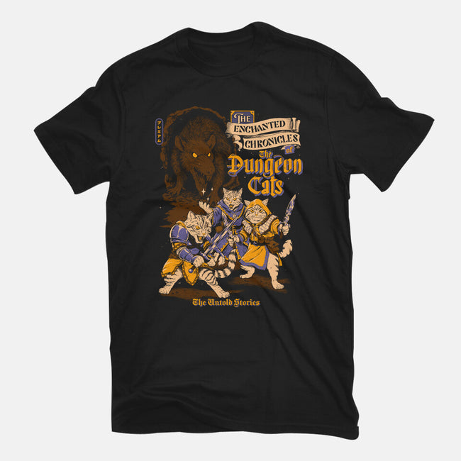 Dungeon Cats-Womens-Fitted-Tee-Hafaell