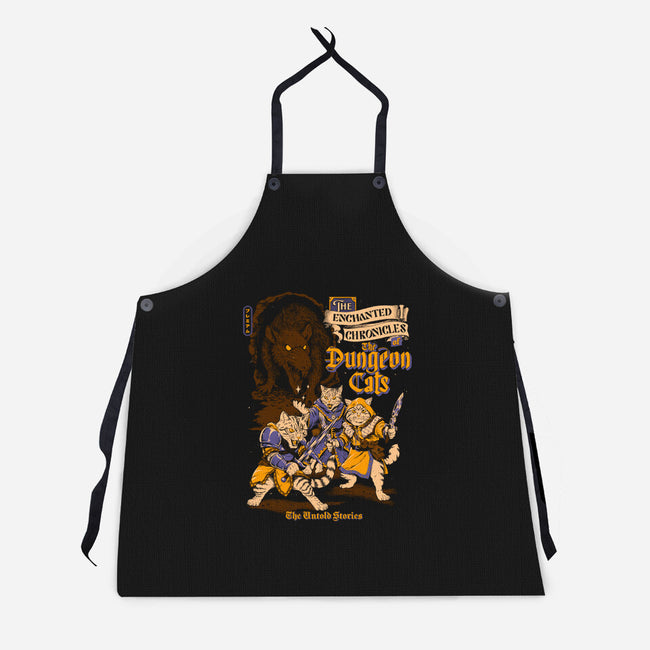 Dungeon Cats-Unisex-Kitchen-Apron-Hafaell