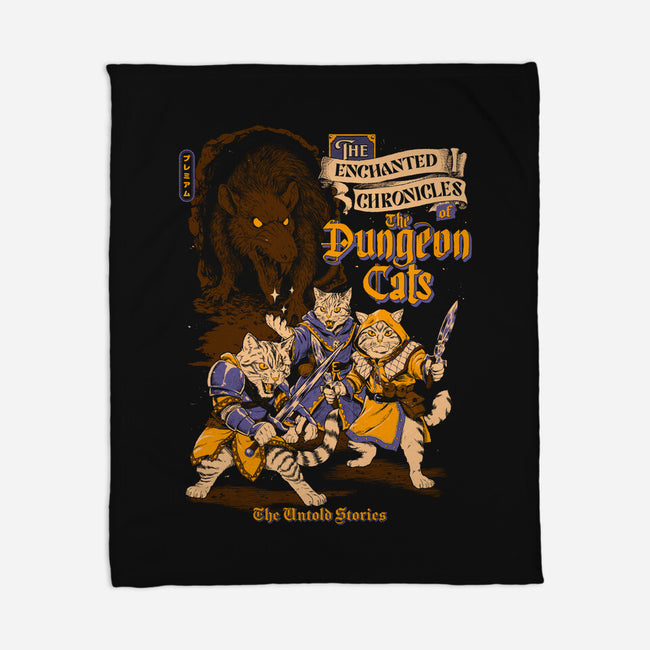 Dungeon Cats-None-Fleece-Blanket-Hafaell