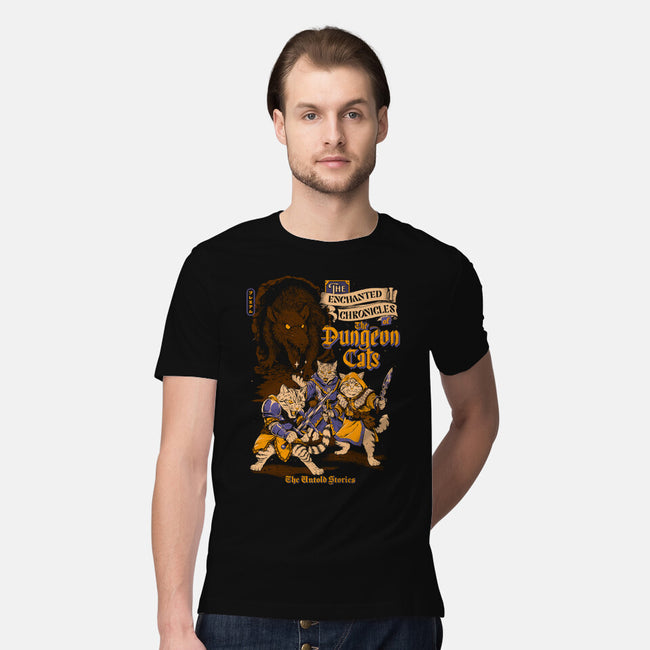 Dungeon Cats-Mens-Premium-Tee-Hafaell