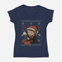 A Shiny Gift-Womens-V-Neck-Tee-fanfabio