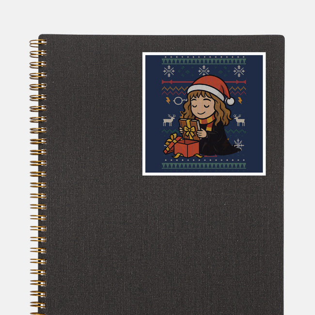 A Smart Gift-None-Glossy-Sticker-fanfabio