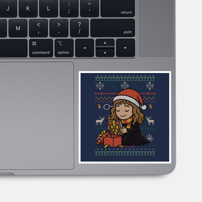 A Smart Gift-None-Glossy-Sticker-fanfabio