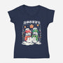 Winter Magic-Womens-V-Neck-Tee-estudiofitas