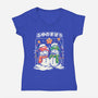 Winter Magic-Womens-V-Neck-Tee-estudiofitas