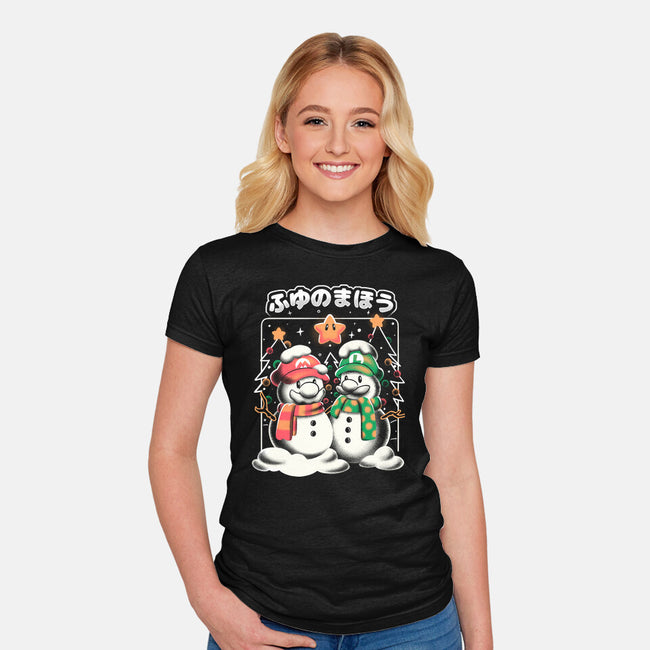 Winter Magic-Womens-Fitted-Tee-estudiofitas