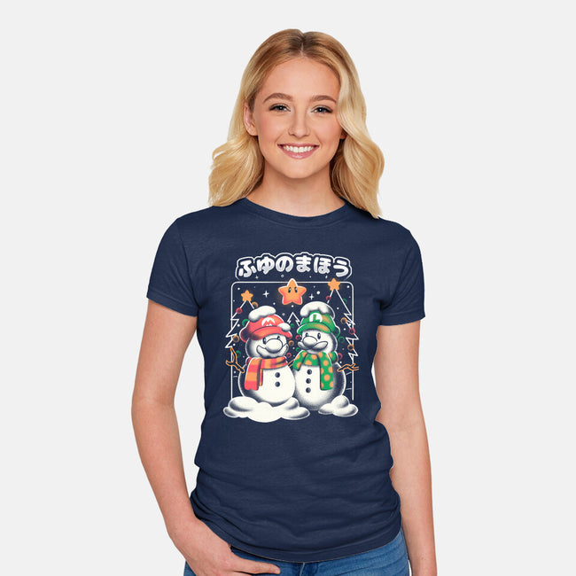 Winter Magic-Womens-Fitted-Tee-estudiofitas