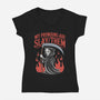 My Pronouns Are Slay Them-Womens-V-Neck-Tee-RoboMega