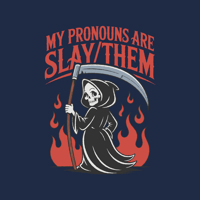 My Pronouns Are Slay Them-Youth-Basic-Tee-RoboMega