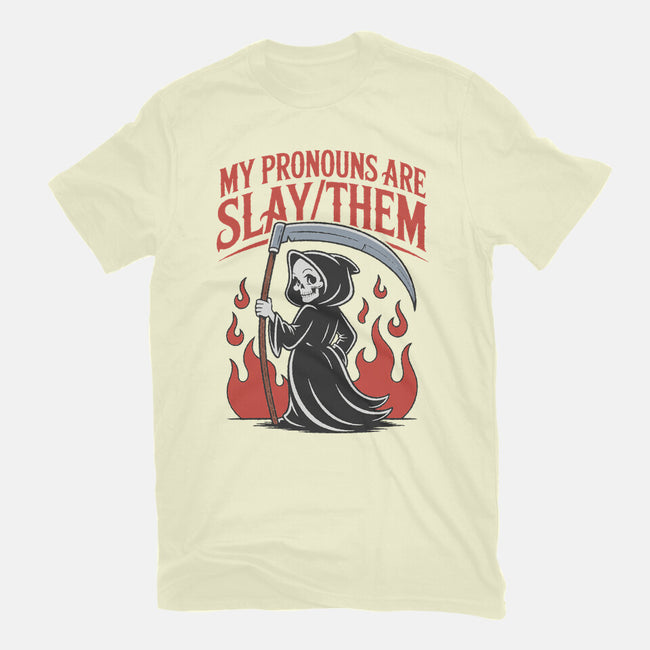 My Pronouns Are Slay Them-Mens-Premium-Tee-RoboMega