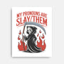 My Pronouns Are Slay Them-None-Stretched-Canvas-RoboMega